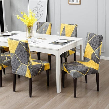 Premium Stretch Dining Chair Covers – Elastic Fit for Most Chairs, Machine Washable, Protects from Stains and Wear 14