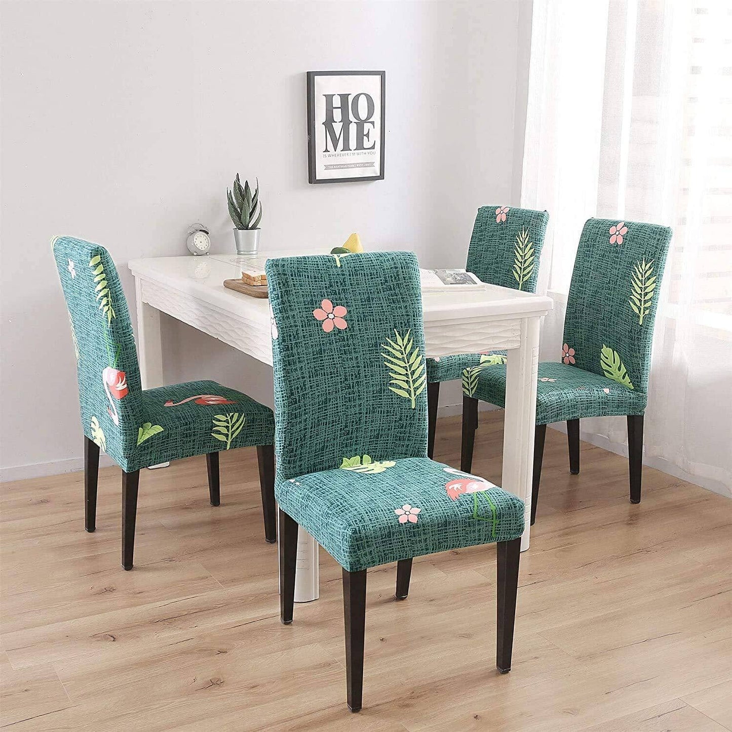 Premium Stretch Dining Chair Covers – Elastic Fit for Most Chairs, Machine Washable, Protects from Stains and Wear 22