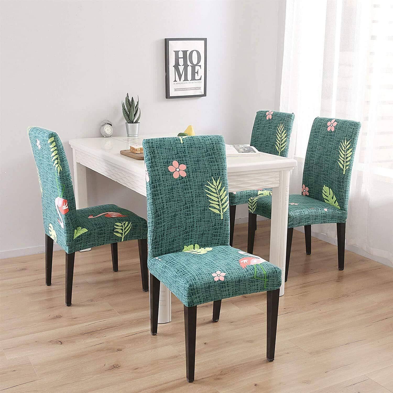 Premium Stretch Dining Chair Covers – Elastic Fit for Most Chairs, Machine Washable, Protects from Stains and Wear 22