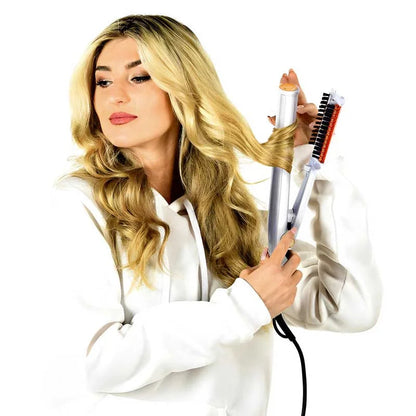Fast Heat Styling Iron Hair Brush for All Hair Types