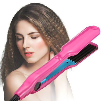 Premium Ceramic Hair Crimping Iron with Adjustable Heat - Halri