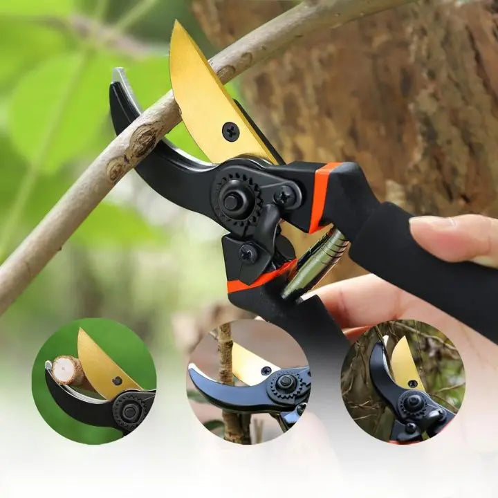 Comfortable Grip Garden Shears - Sharp and Easy Cut - Halri