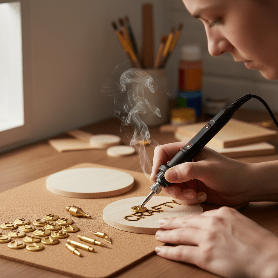Versatile Wooden Pyrography Pen Set - Halri
