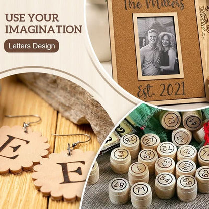 Versatile Wooden Pyrography Pen Set