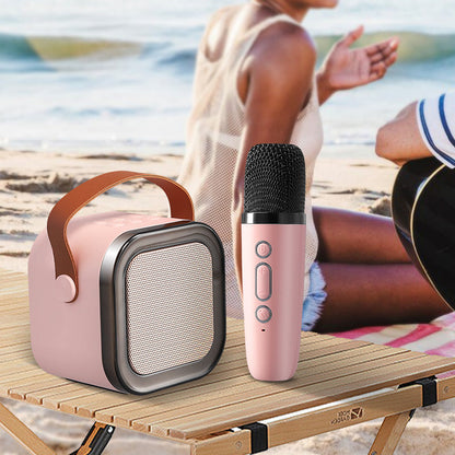 Portable Karaoke System With Bluetooth Mic