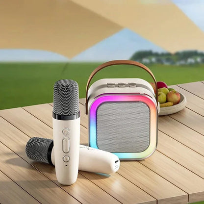 Portable Karaoke System With Bluetooth Mic