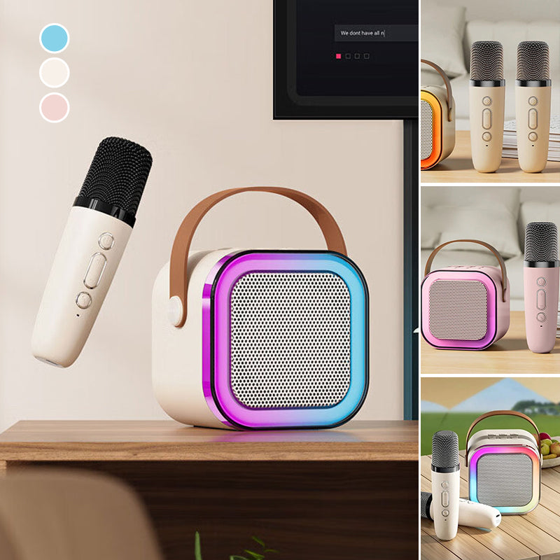 Portable Karaoke System With Bluetooth Mic
