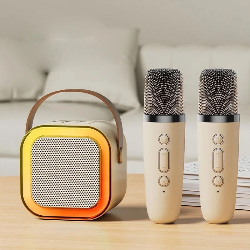 Portable Karaoke System With Bluetooth Mic