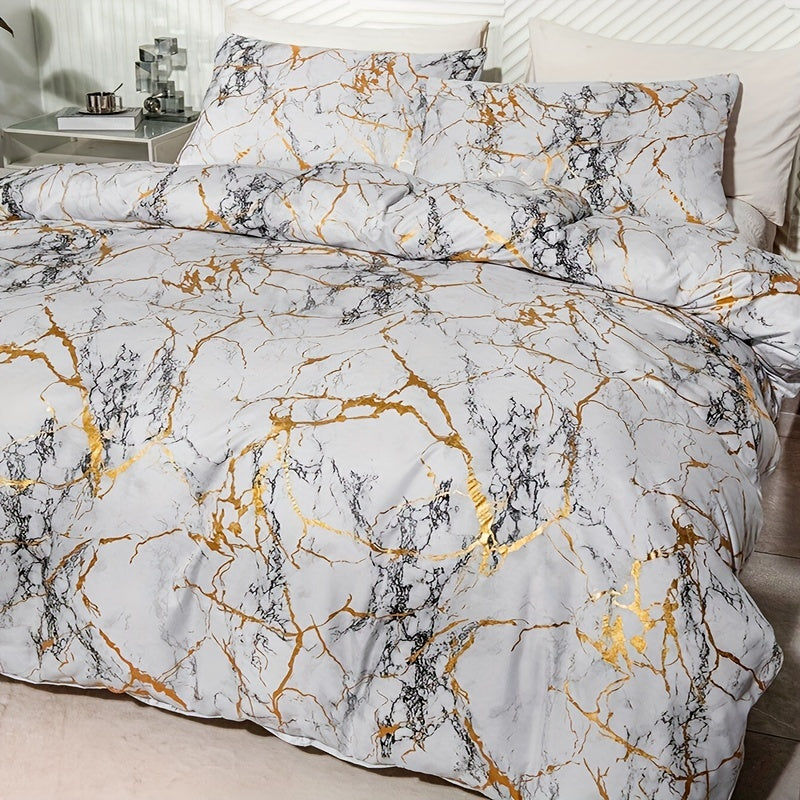 Soft Marble Pattern Bed Duvet Cover