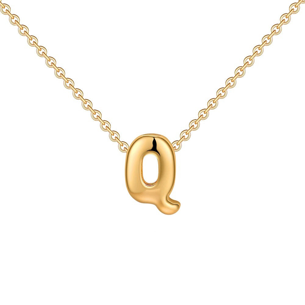 Delicate Script Monogram Initial Necklace