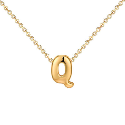 Delicate Script Monogram Initial Necklace