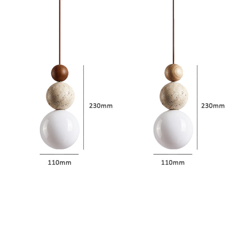 Simple Stone Drop Ceiling Light