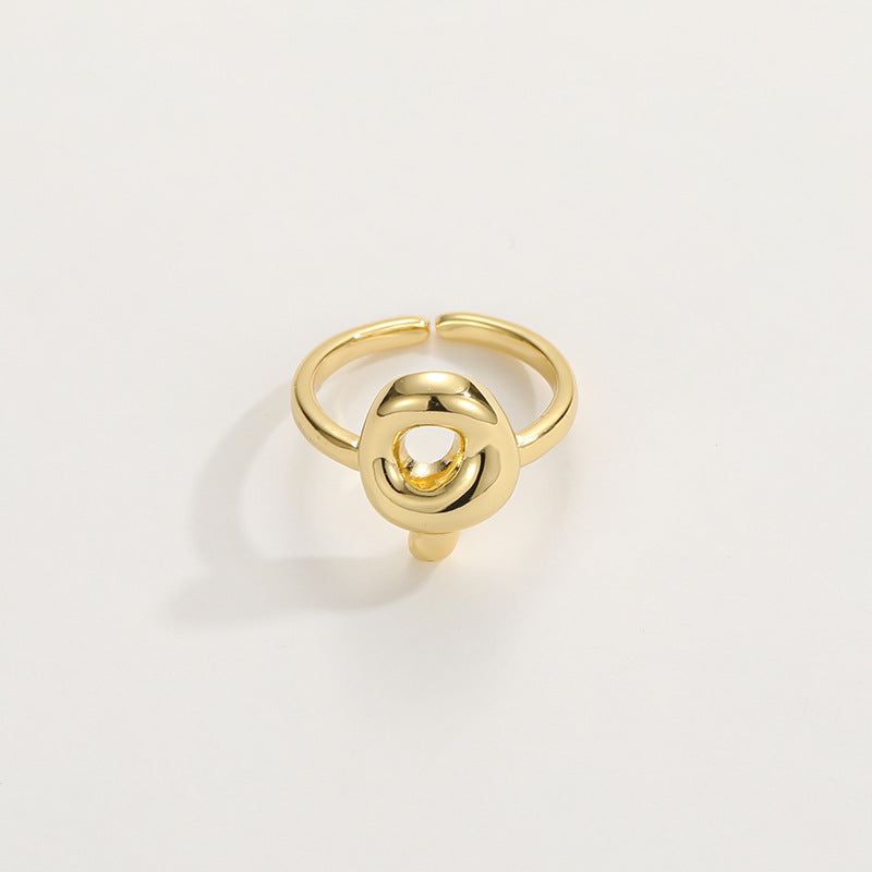 Personalized Fun Alphabet Initial Ring