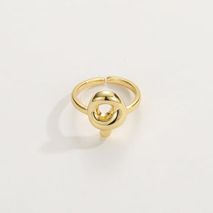 Personalized Fun Alphabet Initial Ring