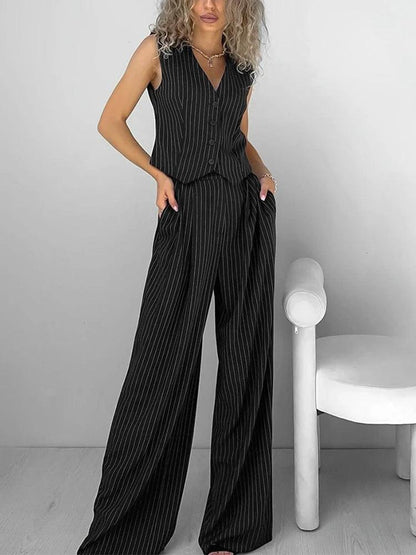 Colorful Two Piece Pant Suit - Halri