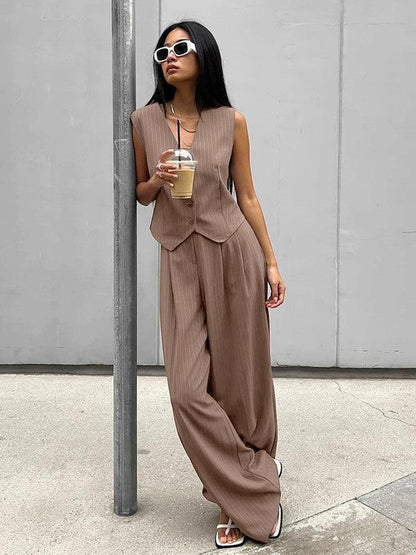 Colorful Two Piece Pant Suit