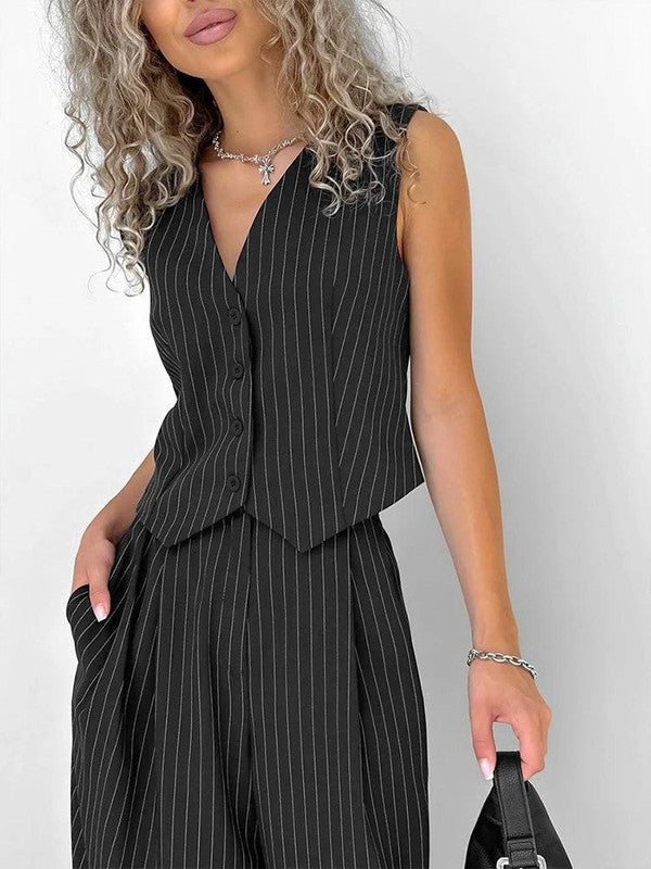 Colorful Two Piece Pant Suit