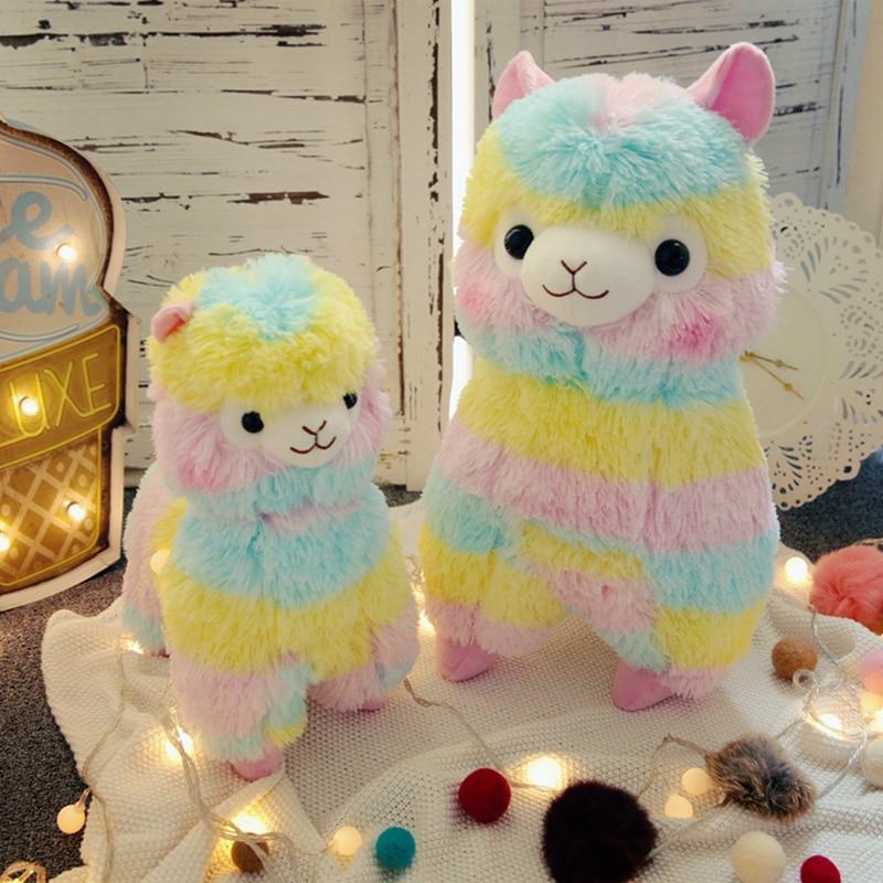 Colorful Llama Plush Soft Cuddly Stuffed Animal Toy - Halri