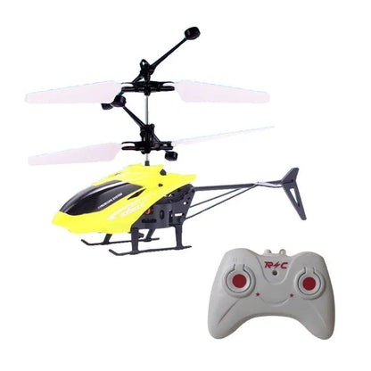 RC Helicopter Drone Remote Control Aircraft Toy with Smart Sensors and LED Lights, Safe for Ages 5+