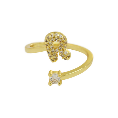 Delicate Sparkle Initial Diamond Ring