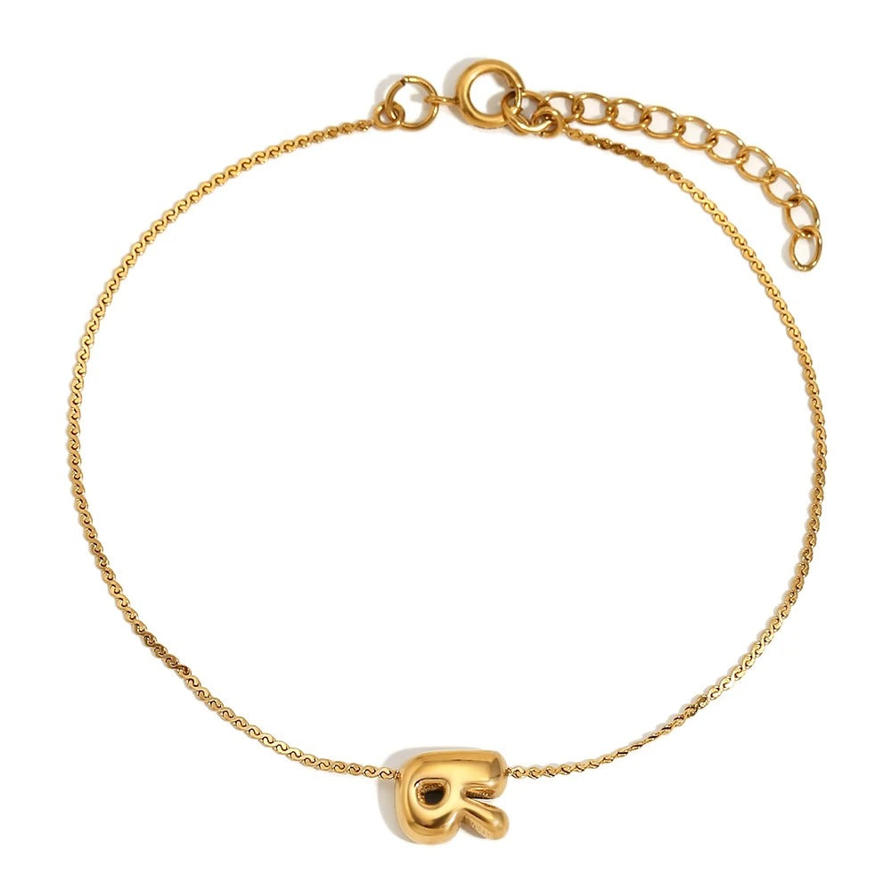 Tiny Alphabet Letter Charm Bracelet