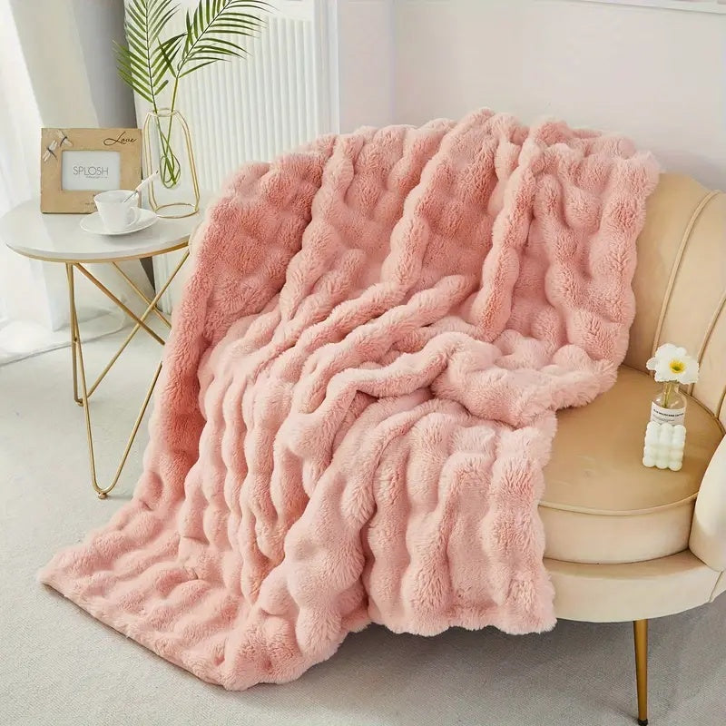 Cozy Plush Throw Blanket for Home and Gifts