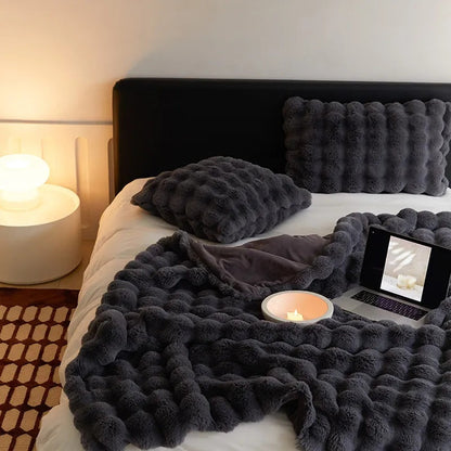 Cozy Plush Throw Blanket for Home and Gifts