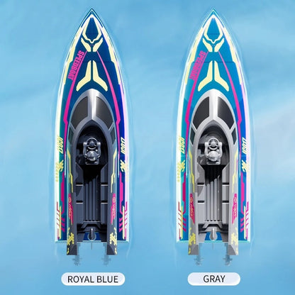 Race Boat Yacht Electric with Remote Control 2.4G, LED Lights, Safe for Ages 6+