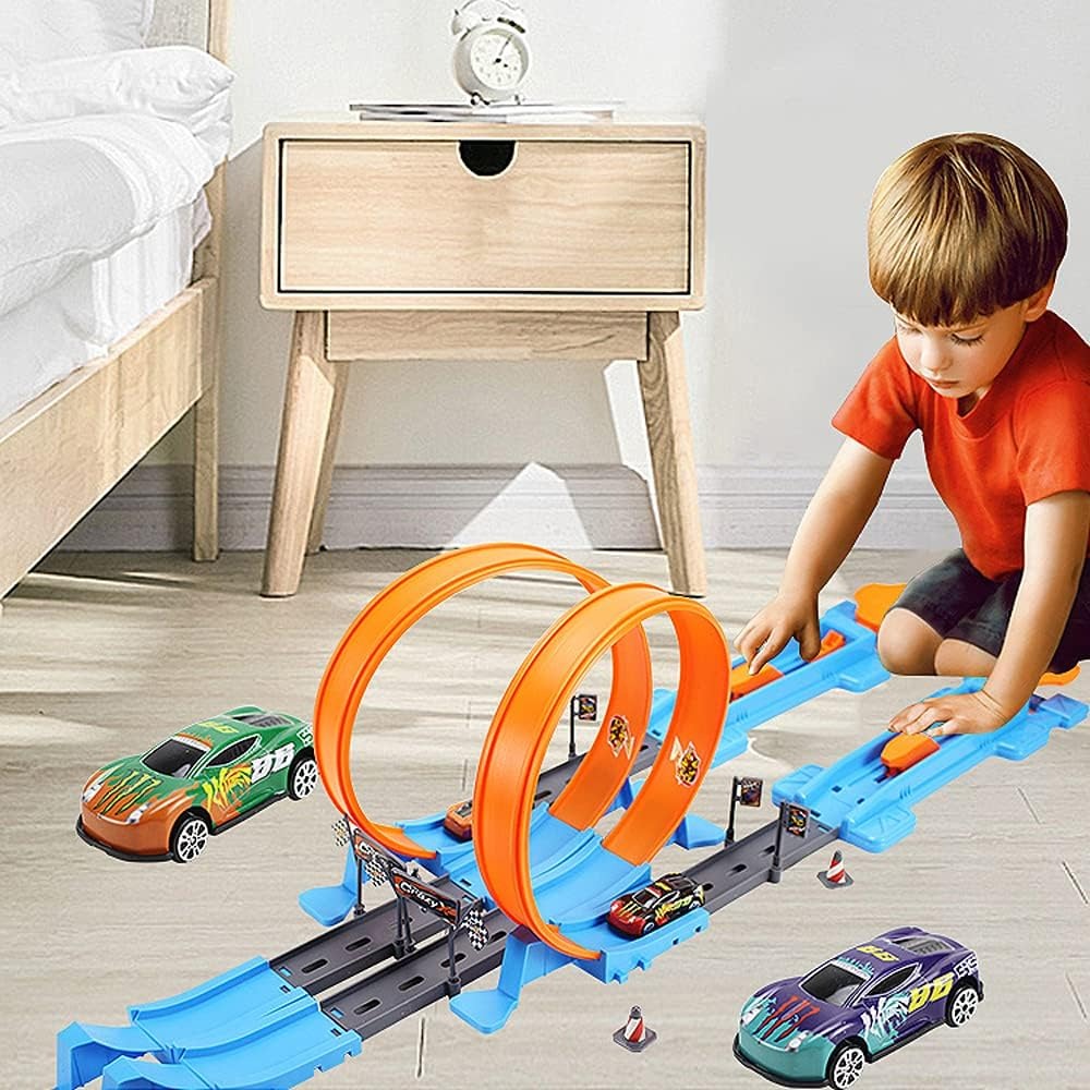 Fun Kids Racing Track Set with Loop - Halri