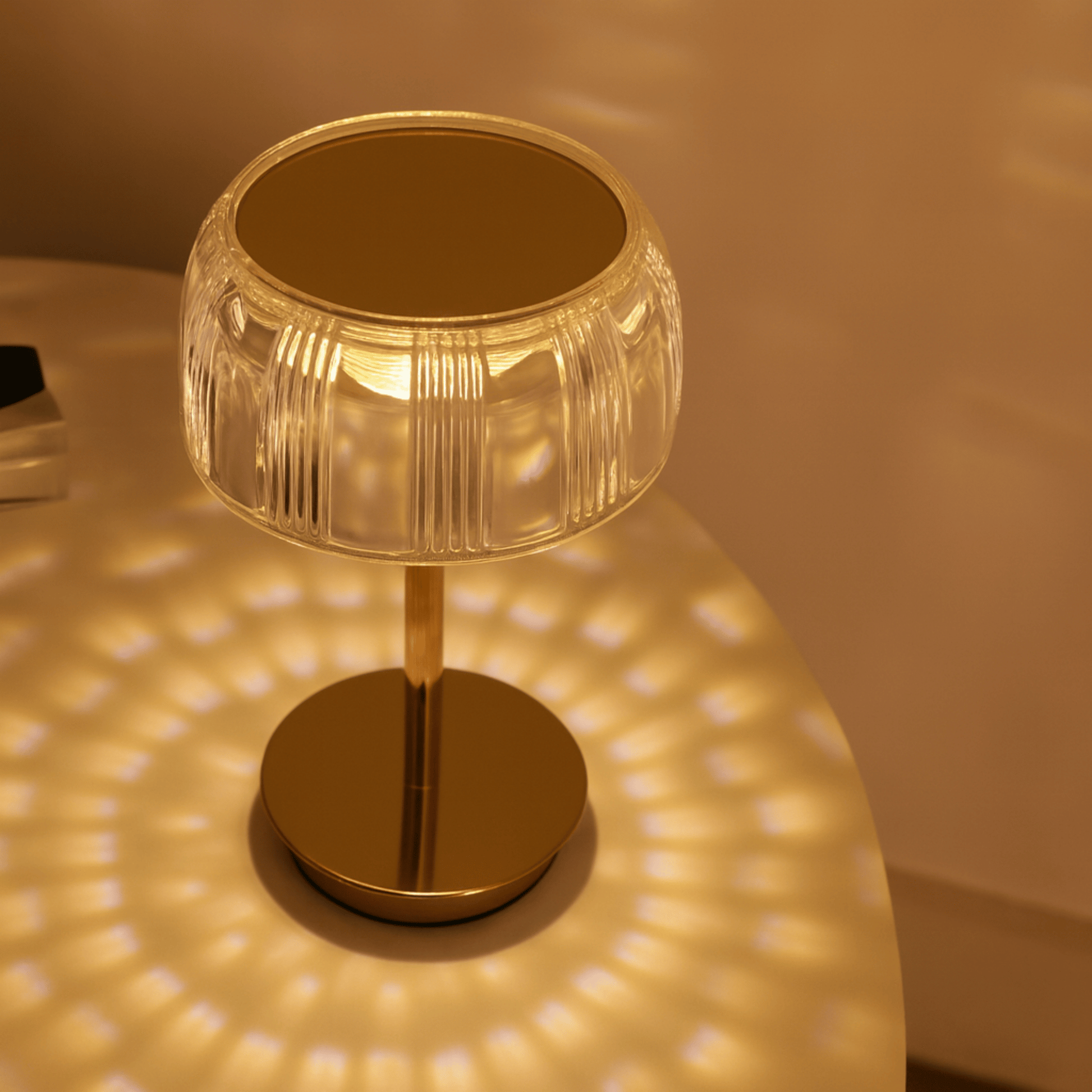 Rechargeable Jellyfish LED Table Lamp with Touch Control – Modern Acrylic Design for Bedside, Nightstand, or Home Decor 3