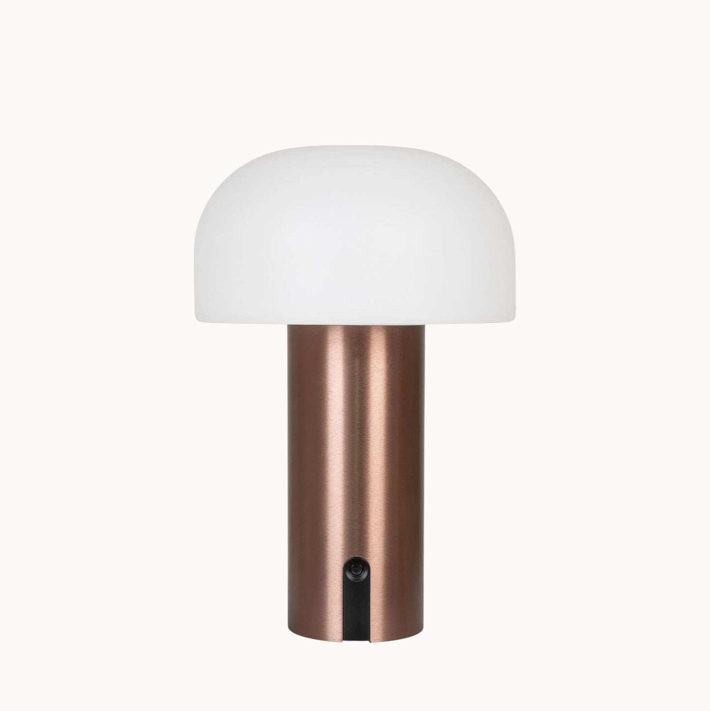 Portable LED Desk Lamp – Sleek White and Copper Finish - Halri