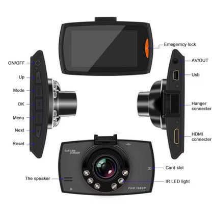 Clear 1080P Car Dash Camera with Night Vision