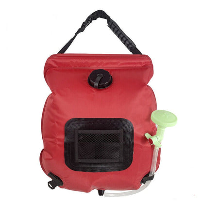 Compact Solar Heated Shower Bag for Camping