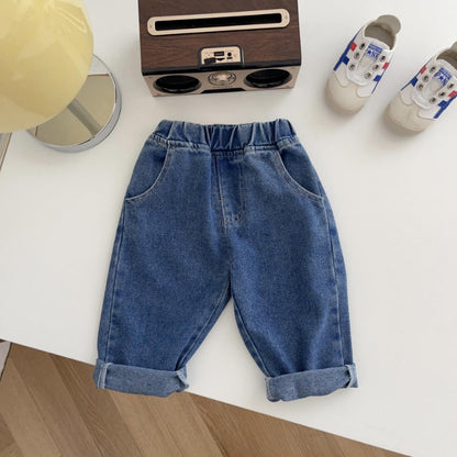 Comfortable Boy's Jeans - Soft Cotton, Elastic Waist