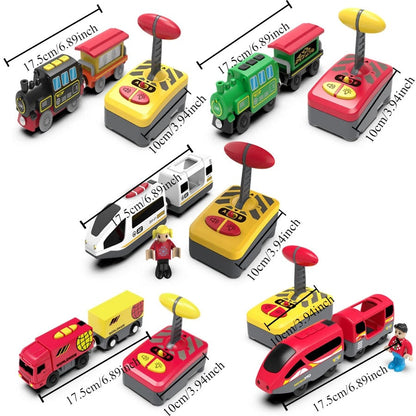 Remote Control Electric Train Toy with LED Lights, Sound, Safe for Ages 3+