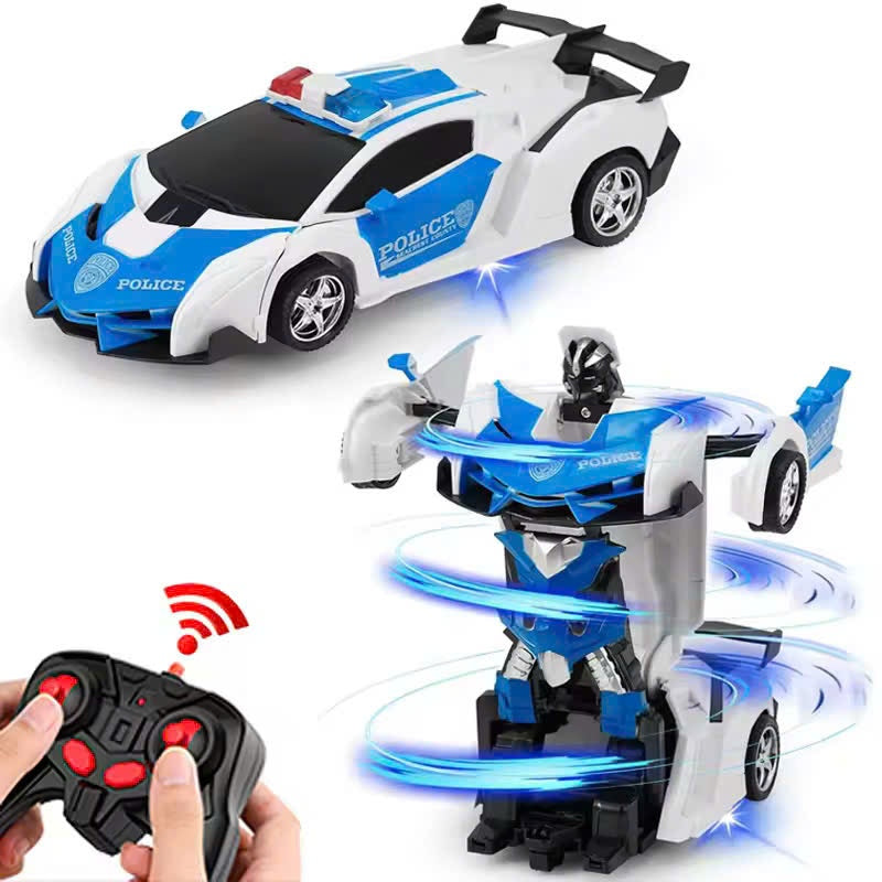 Fun RC Transforming Car Toy with Bright LED Lights - Halri