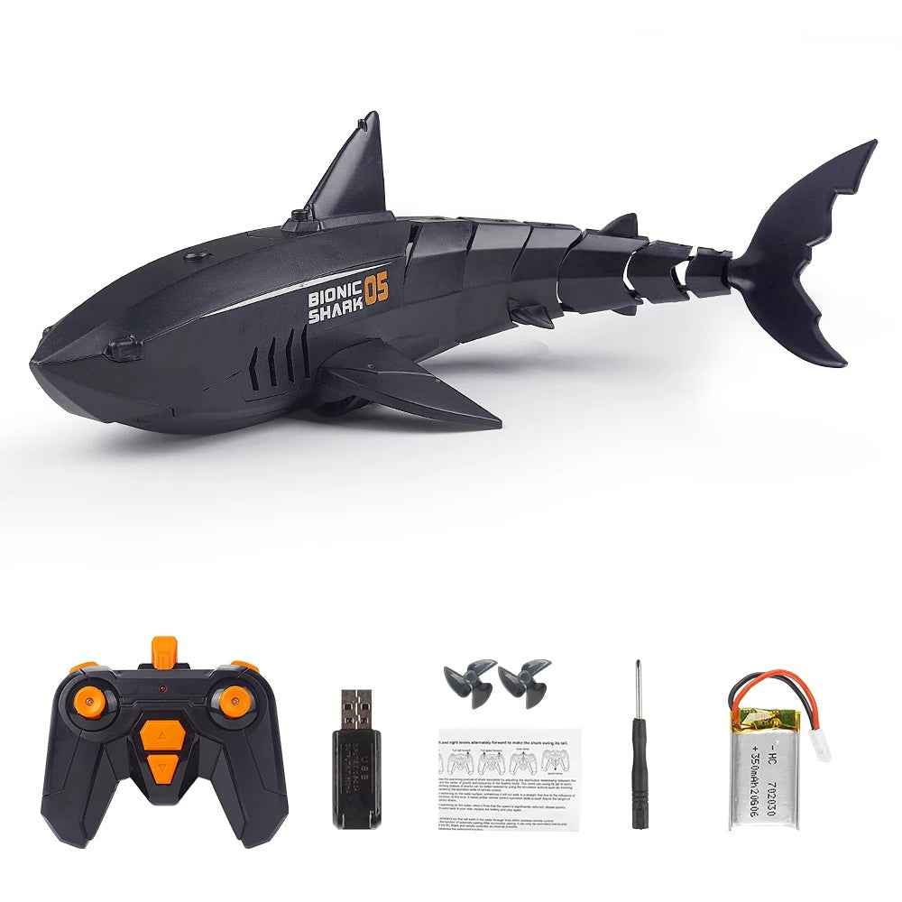 Remote Control Shark Submarine Toy, RC Shark Electric Rechargeable Water Toy