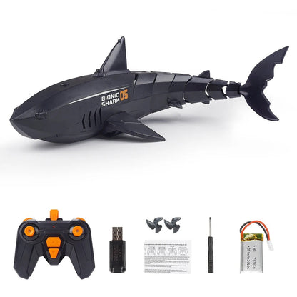 Remote Control Shark Submarine Toy, RC Shark Electric Rechargeable Water Toy