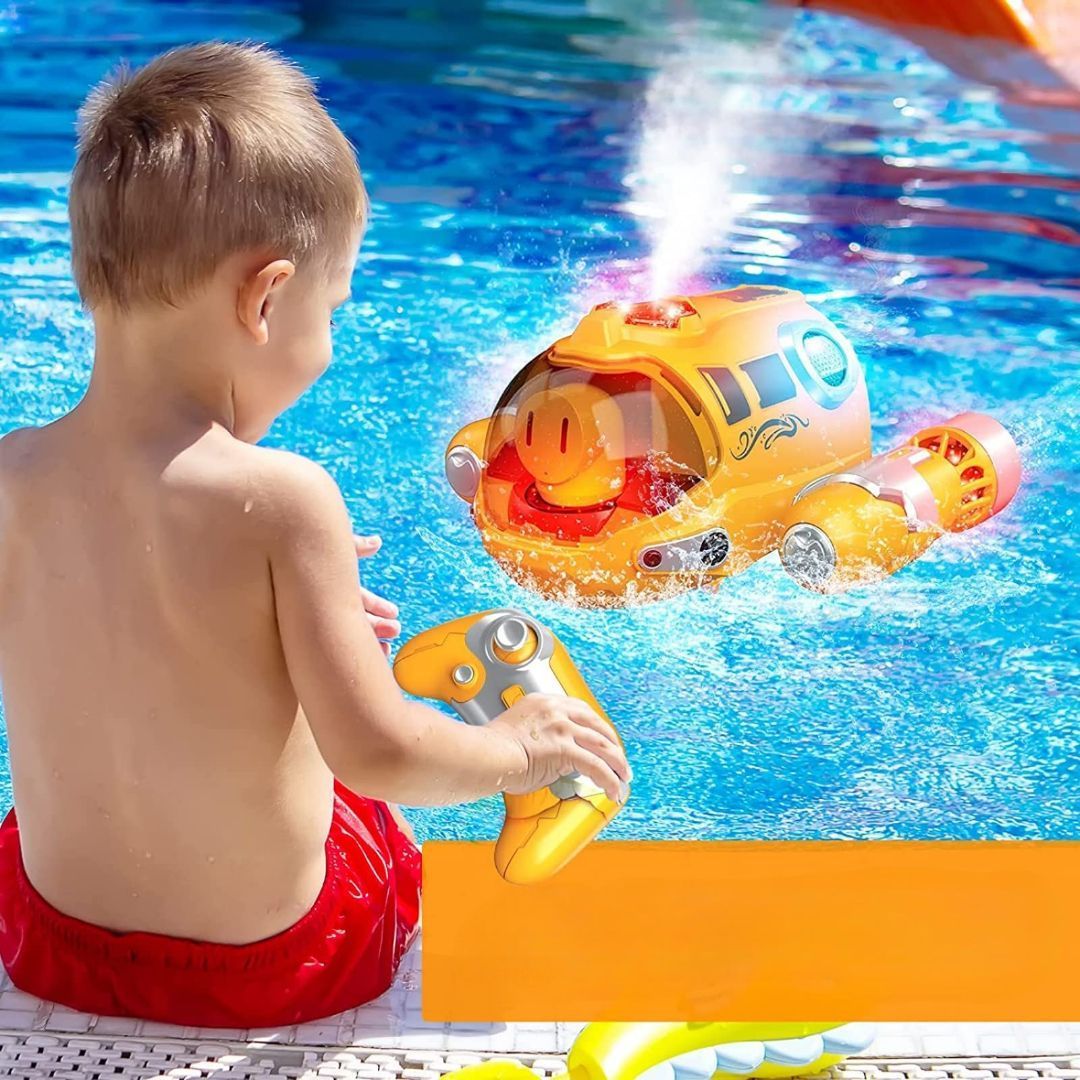 Fast RC Speed Boat Toy with LED Lights and Waterproof Body - Halri