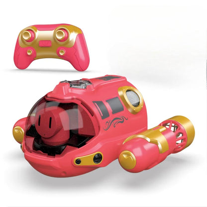 Remote Control Spray Motorboat Toy with Waterproof Design, LED Lights, Safe for Ages 3+
