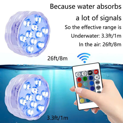 Remote Control Waterproof Magnetic Suction Cup LED Light – Adjustable Lighting Modes, Easy to Use