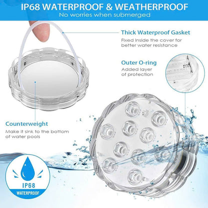 Remote Control Waterproof Magnetic Suction Cup LED Light – Adjustable Lighting Modes, Easy to Use