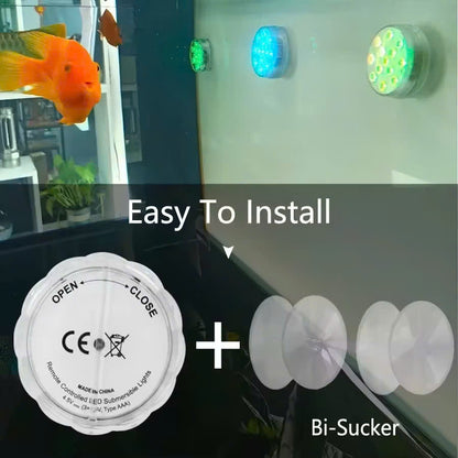 Remote Control Waterproof Magnetic Suction Cup LED Light – Adjustable Lighting Modes, Easy to Use