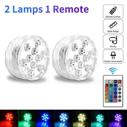 Remote Control Waterproof Magnetic Suction Cup LED Light – Adjustable Lighting Modes, Easy to Use
