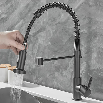 Stainless Steel Kitchen Faucet With Pull-Out Spray Head - Halri