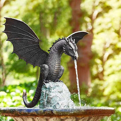 Large Outdoor Dragon Water Fountain Decor - Halri