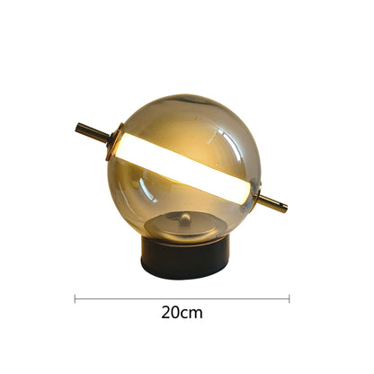 Vintage Glass Table Lamp with Soft Warm Light