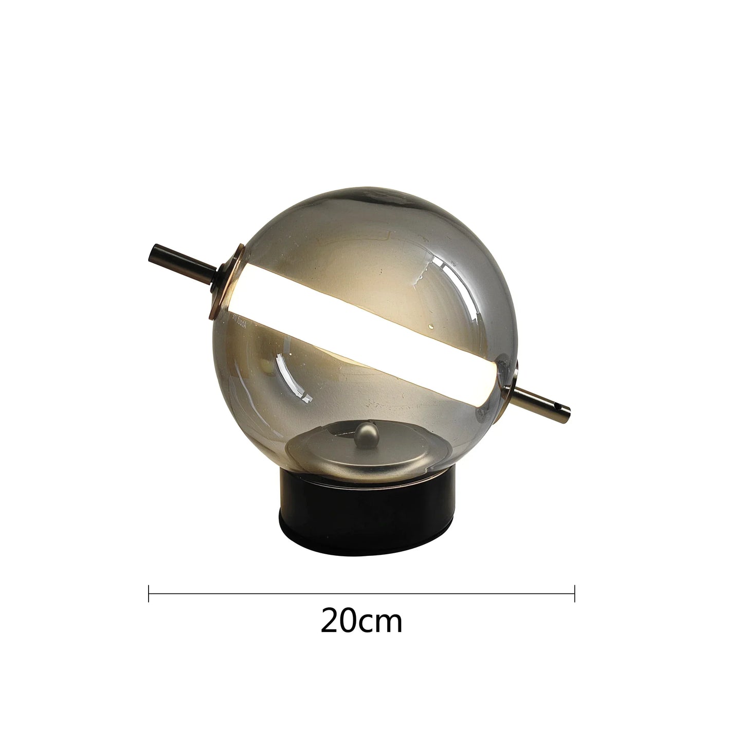 Vintage Glass Table Lamp with Soft Warm Light