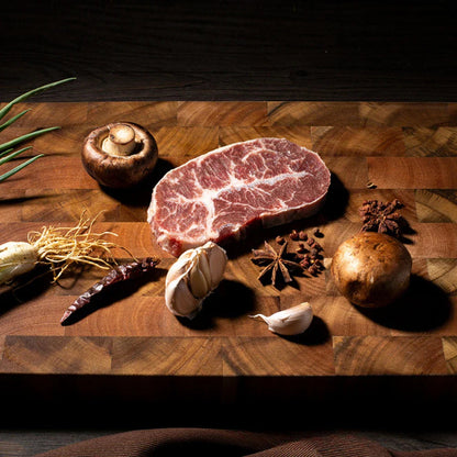 Reversible Acacia Wood Cutting Board – Durable Antibacterial Wooden Chopping Board for Food Preparation, 22 × 32 cm 1