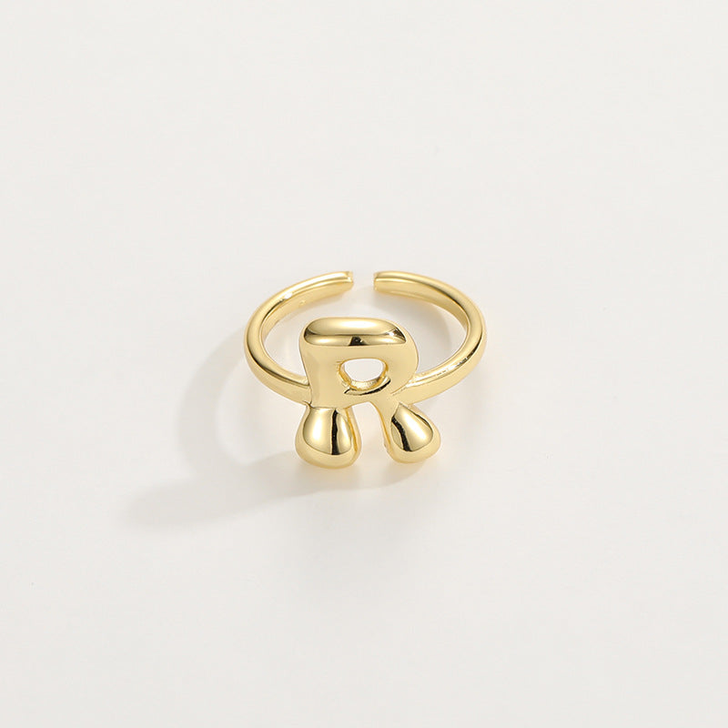 Personalized Fun Alphabet Initial Ring
